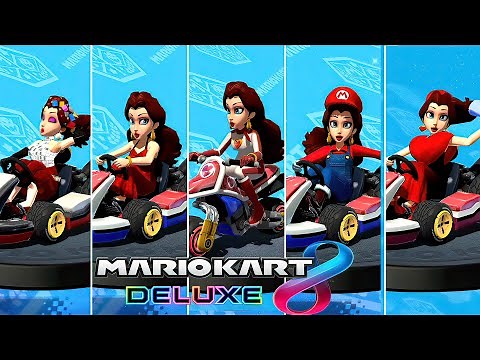 Mario Kart 8 Duluxe - All Pauline Costumes