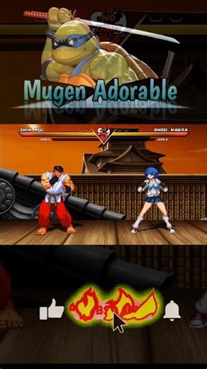 SHIN RYU vs OHOSI NAGISA !! #dc #dragonball #mugen #shortvideo