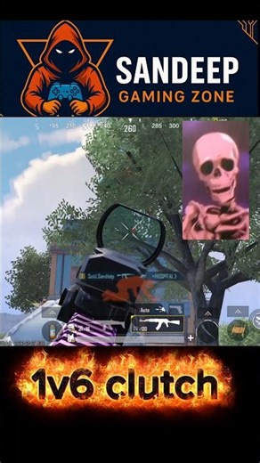 Best clutch 1v6 with AKM, SCAR-L and Light machinegun #bgmi #viral #shorts #shortsvideo #ytshorts