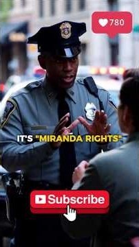 "Miranda Rights" Explained! 👮‍♂️⚖️ The Crime Show Phrase Everyone Should Know! #mirandarights