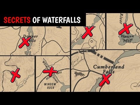 Finding the hidden secrets and unique gear behind the beautiful waterfalls - RDR2 #2 #arthurmorgan