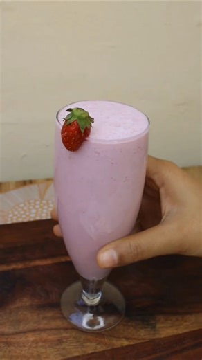 Strawberry Milkshake #strawberry #shake