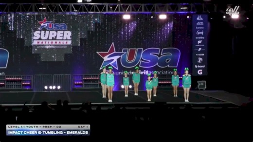 Impact Cheer & Tumbling - Emeralds [2026 L1.1 Youth - PREP - D2 Day 1] 2026 USA All Star Super Nationals
