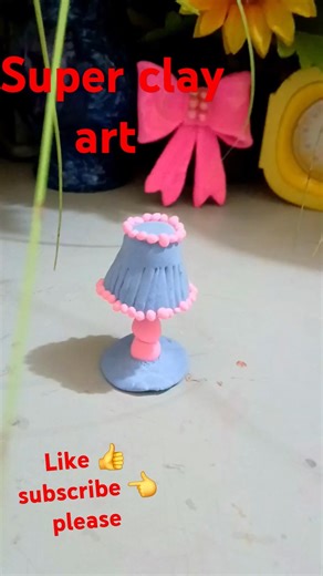 Table lamp Diy ✨️#shorts #youtubeshorts #viralvideo #tablelamp #clay #craft#trending #@multicreating