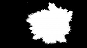 Abstract paint brush stroke shape white ink splattering flowing and washing on chroma key green screen, ink splatter splash effect | Premium Stock Video Footage