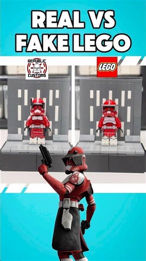 Commander Fox Real vs Replica! Which would you choose? #lego #starwars #legostarwars