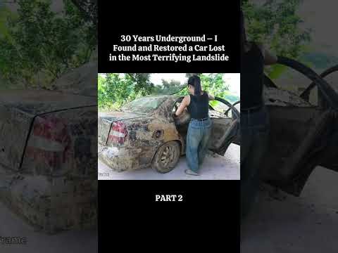 Landslide Rescue: Pulling Out a 30-Year-Old Buried Car Using Powerful Machines! || Part 2