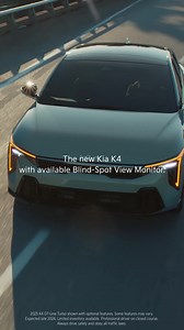 Be overtly aware in the Kia K4 with available Blind-Spot View Monitor. | Kia America | Facebook