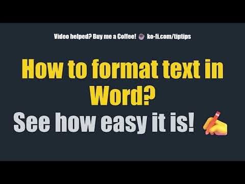 How to format text in Word? See how easy it is! ✍️
