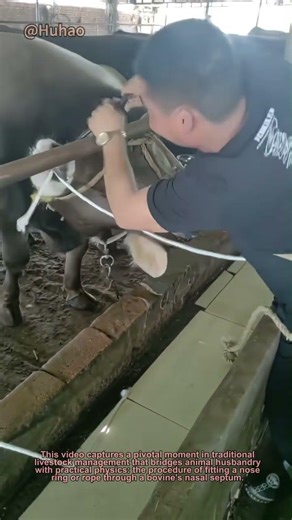 "The Ancient Art of Cattle Nose Piercing: A Veterinarian's Guide to Safe Control"