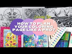 ✨ How to Plan Your Coloring Page Like a Pro | Coloring Tips | Palette & Composition ✨ #coloringbook