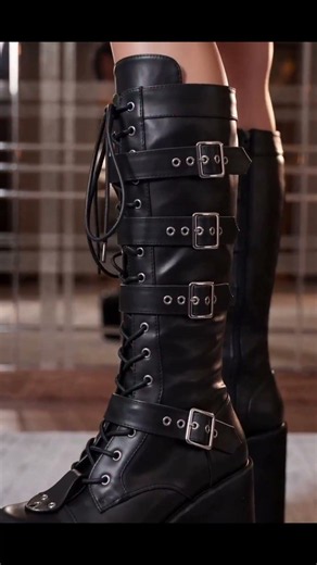 My go-to goth tall boots#gothstyle #platformboots #alternative #punkvibes