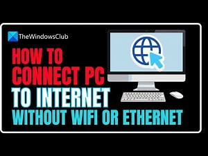 How to connect PC to internet without WiFi or Ethernet