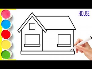 "How to Draw a House | Easy Drawing for Kids"