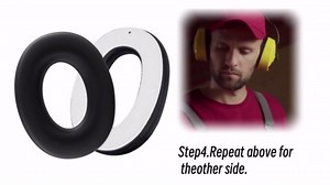 Upgraded Replacement Foam Ear Pads for 3M WorkTunes Connect (90543, 90544, 90542, 90541, 90507) & ZOHAN EM042 Radio Headphones (037, 027, 033) Comfortable Hearing Protection Cushions (2-Pack)