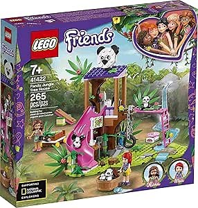 LEGO Friends Panda Jungle Tree House 41422 Building Toy; Includes 3 Panda Minifigures for KidsWho Love Wildlife Animals Friends Mia and Olivia (265 Pieces)