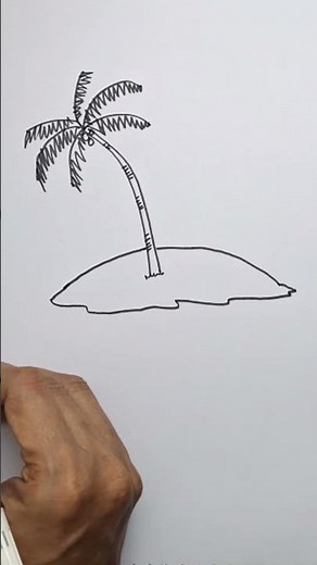 Draw an island easy for beginners