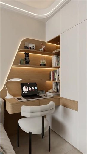 Modern Study Table Design | Smart Space Saving Study Setup 🔥.