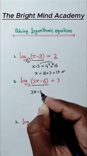 Solving Logarithmic Equation | #mathstricks