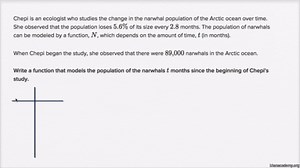 Constructing exponential models: percent change