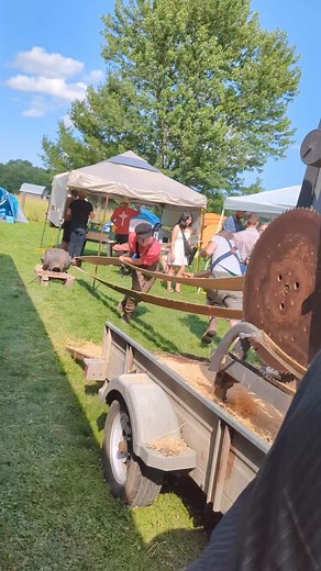 4.3K views | @castironmachines showing off the very #ohsa compliant cedar shingle machine at @jackenglishmachines #rustjunkiefest Was awesome to see how quickly you could make shingles (or lose fingers!) | The Grant Alexander | Facebook
