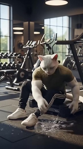 Kitten 🐱 funniest moments with father ❤️ _catshorts _cat _funny | Cattopong