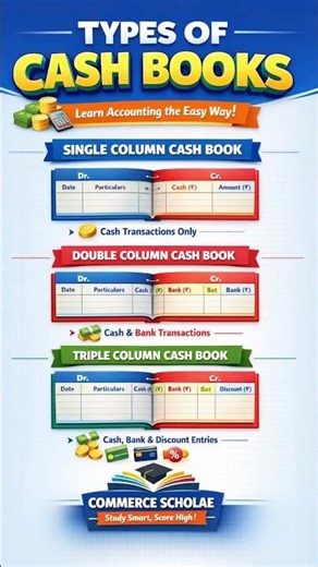 Types of cash book #accounting