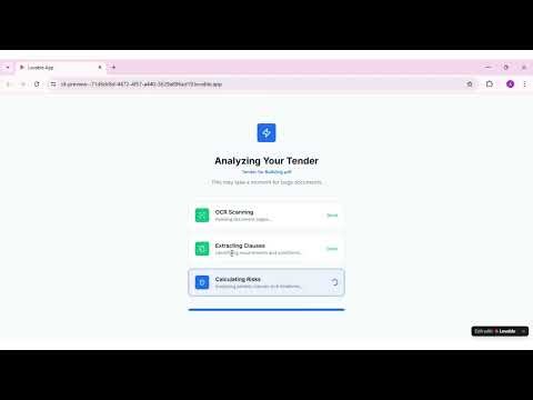 AI Tender Document Analyzer | AI Powered Tender Analysis System