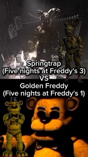 Springtrap vs Golden Freddy #fnaf #fnaf3 #edit #vs #springtrap #goldenfreddy #parati
