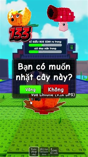 King lemon and Shroombino #robuxlaominh #boaroblox #plantsvsbrainrots #roblox