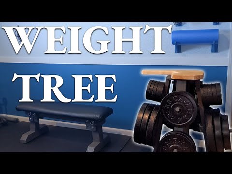 DIY Weight Tree + Deadlift Jack // Home Gym Weight Storage