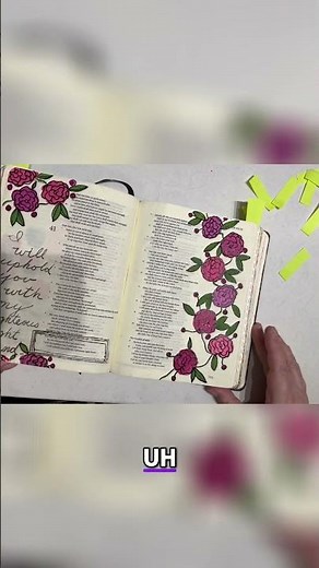 Bible Journaling Flip Through 🌸🌄 Easy Faith Art Ideas