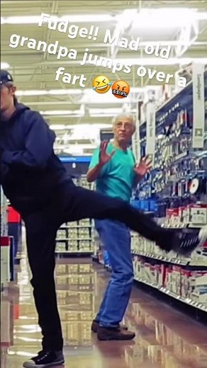 Think you’re rude enough! Old grandpa mad Fart prank! #pooter