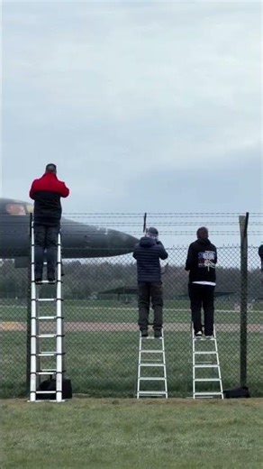 Right Before This B-1 Lancer Takes Off… You Feel It 😳✈️ #b1b#lancer#bomber#shorts