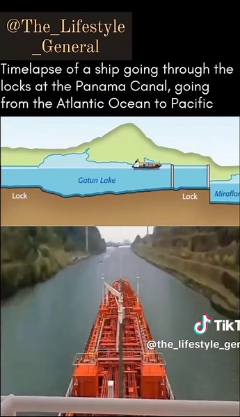 Panama Canal Timelapse: Ship's Journey Between Oceans