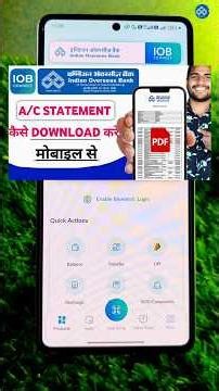 How to Download Indian Overseas Bank Statement | Indian Overseas Bank Statement Kaise Nikale