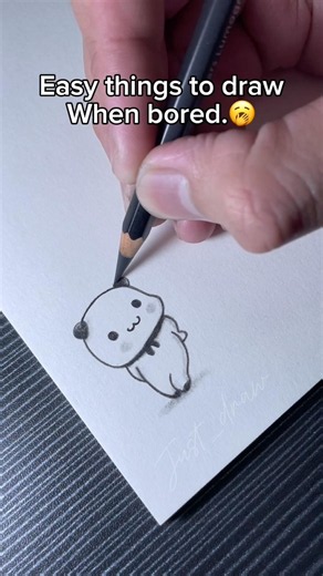 Easy things to draw when bored.🥱#drawing #cute #simple #sketch #art