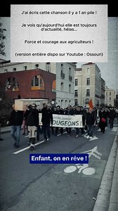 🚜 Ma chanson en soutien aux agriculteurs 🙏 #agriculteurs #AgriculteursEnColere #agriculturelife #agriculteursfrançais #agriculture #musique | Ossouri Officiel