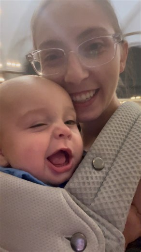 What a life…My little baby Kangaroo just riding around in the pouch getting danced to relax before bedtime. Dancing with his Mama is definitely one of his favorite things so far. 🥹 | Megan Devine