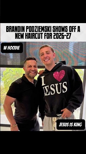 Brandin Podziemski Shows Off A New Haircut For 2026-2027 #brandinpodziemski #podz #ilovejesus #nba