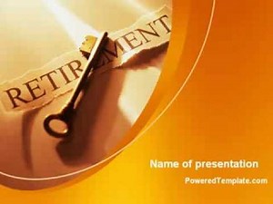 Retirement Pension Plan PowerPoint Template by PoweredTemplate.com