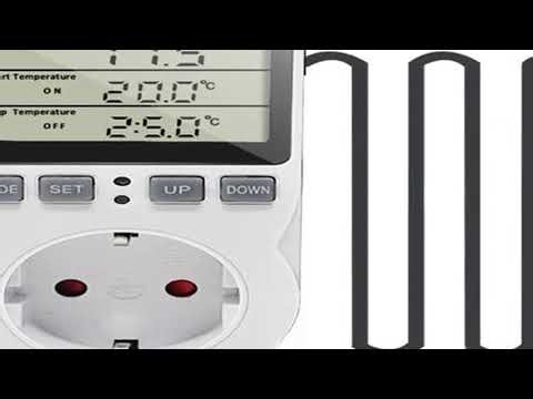 EU Timer Socket Thermostat 220V AC 16A Timer Switch Electrical Outlets Switches Temperature