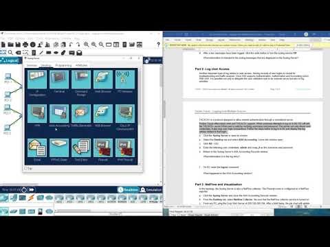 (CCNP ENCOR v8) 24.2.2 Packet Tracer - Logging from Multiple Sources