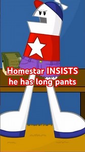 Homestar INSISTS he has long pants #shorts