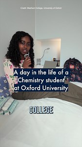 54K views · 776 reactions | Follow Samri, a second-year Chemistry student, at Wadham College 離良  | Wadham College #OxfordUni #OxfordUniversity #OxfordStudent #OxfordUniStudent #StudyingAtOxford #ChemistryStudent #STEM | University of Oxford | Facebook