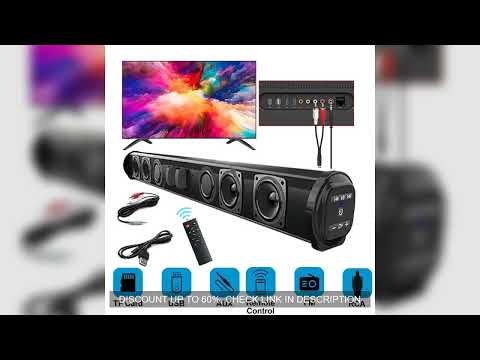 2024 Soundbar Sound Wireless Bluetooth Car Computer Speaker Stereo Tv Home Theater Sombar For 3.5mm