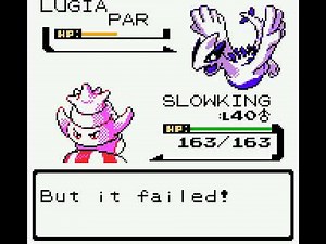 Pokémon Silver Version - Catching Lugia