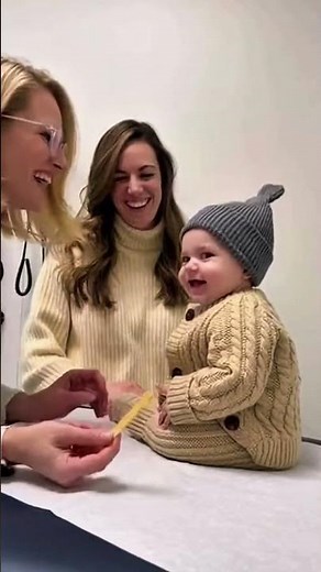 Baby Mimics Doctor & Then THIS Happens! 😂❤️ #funnybaby #funny