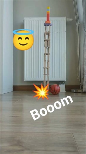 Wooden Lego Tower Crash