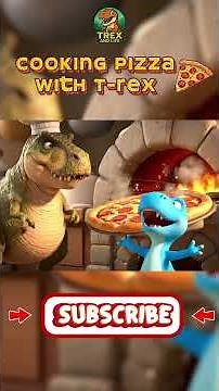 The CRAZY Way T-Rex Cooks Pizza | Fun Dinosaur Cartoon for Kids | T-Rex and life